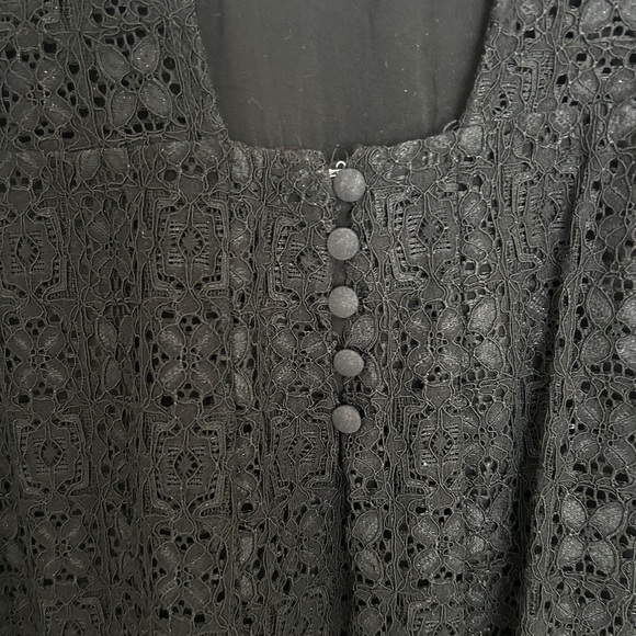 Free People Black Lace Long Sleeve Dress - Picture 7 of 9